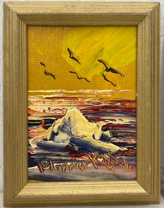 Morris Katz Set of Three of Original Seascape Oil Paintings C.2001