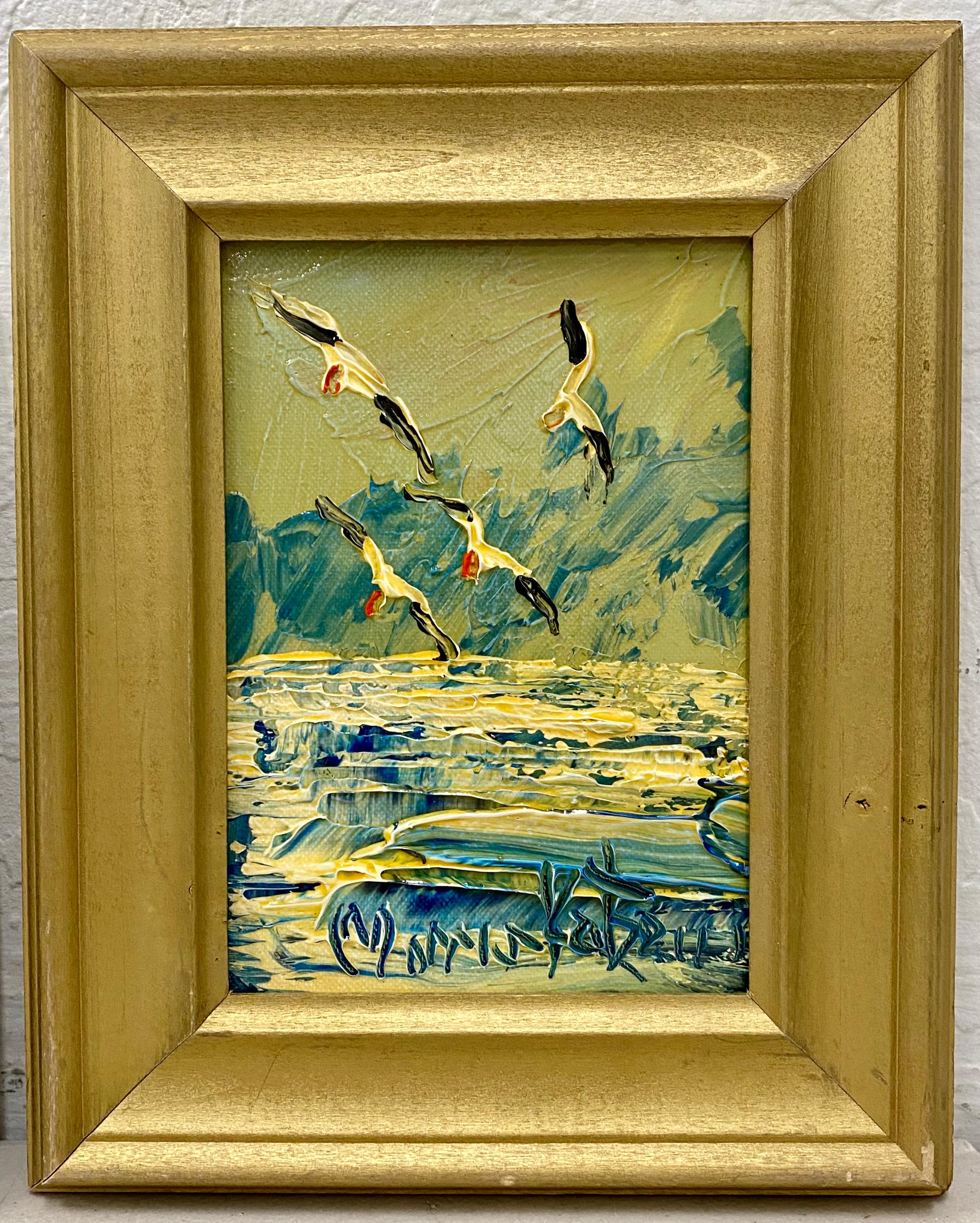 Morris Katz Set of Three of Original Seascape Oil Paintings C.2001 For Sale 3