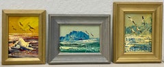 Used Morris Katz Set of Three of Original Seascape Oil Paintings C.2001