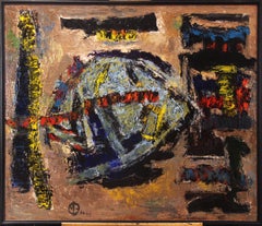 Expressionist Abstract #2, multi colored, Philadelphia artist, signed