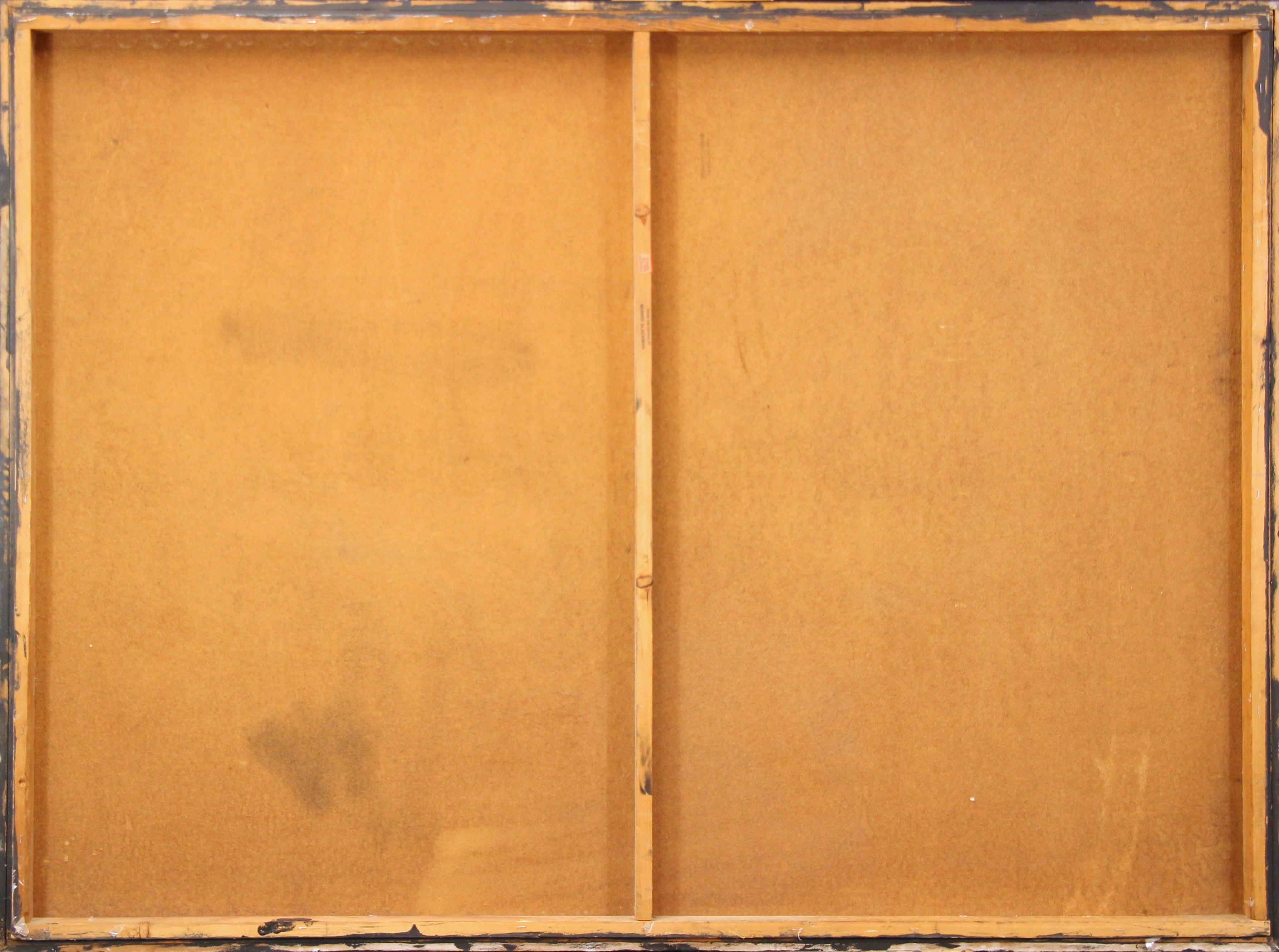 Espressionista astratto #4, multicolore, artista di Philadelphia, firmato - Painting Astratto di Morris Lewis Blackman