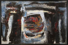 Expressionist Abstract #6, multi colored, Philadelphia artist, signed