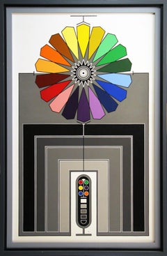 Geometric Abstract #5, multi colored, Philadelphia artist