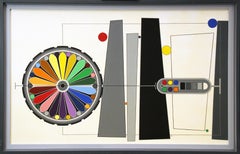 Geometric Abstract #6, multi colored, Philadelphia artist