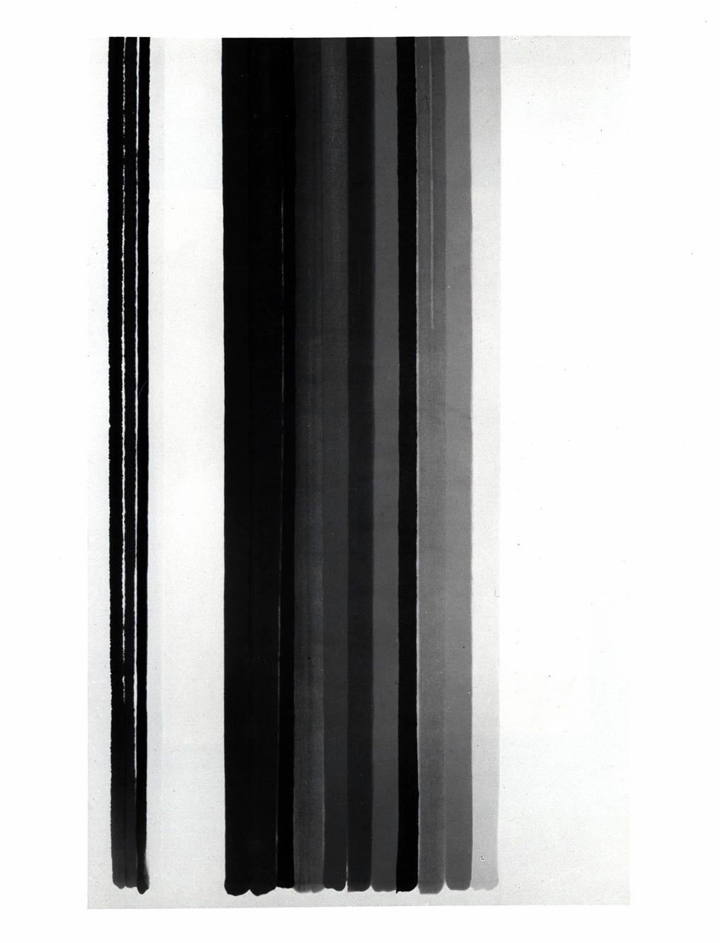 Morris Louis MoMa New York 1986:
Rare 1980s Morris Louis press photographs featuring Morris Louis's Alpha Alpha & Albireo:

Silver-gelatin prints: set of 2 individual works. 
Dimensions applying to each individual photo: 8x10 inches. 
Each good