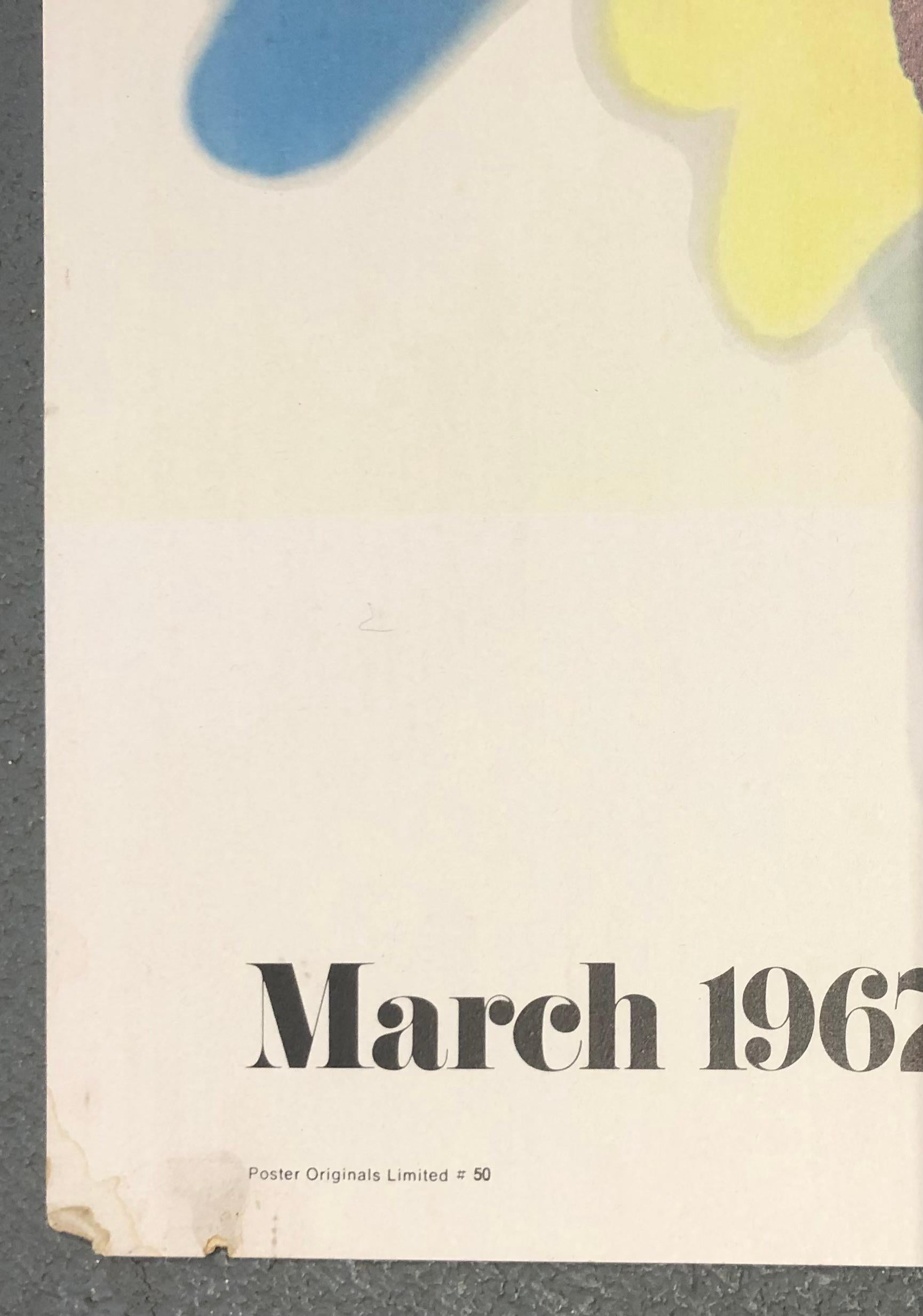 Abstraktes Vintage-Ausstellungsplakat Morris Louis Andre Emmerich Galerie 1967, Vintage 3