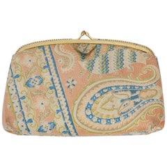 Retro Morris Moskowitz Paisley Leather Clutch