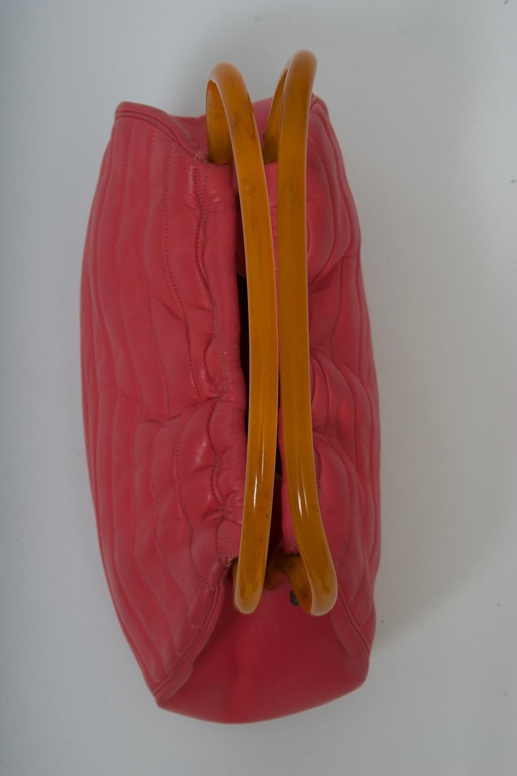Women's Morris Moskowitz Rose Pink 1960s Bag For Sale