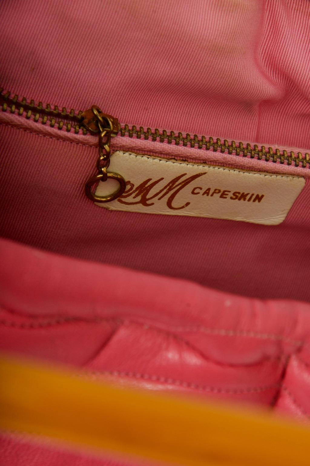 Morris Moskowitz Rose Pink 1960s Bag For Sale 2