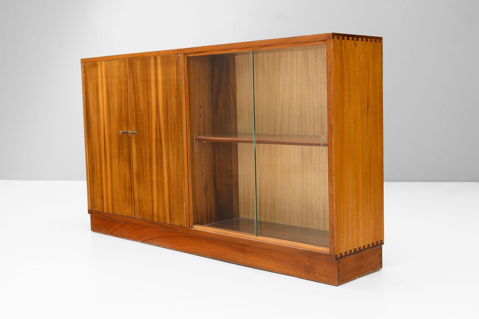 Brass Morris of Glasgow Bookcase For Sale