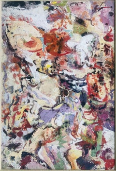 1951 Monhegan, Maine MUSHROOMS painting by Morris Shulman ex. Rehn Gallery