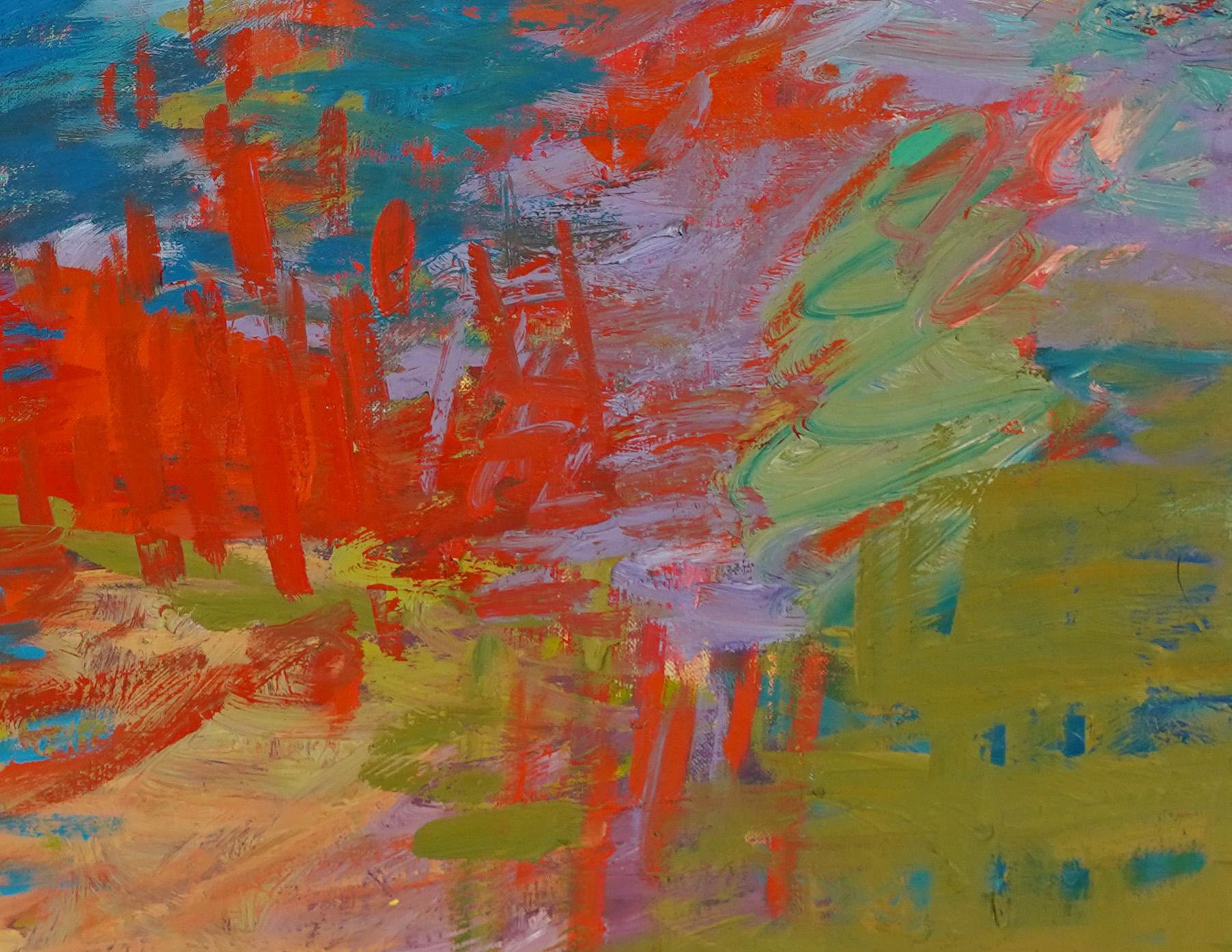 Antique American modernist abstract landscape by Morris Shulman.  Oil on canvas, circa 1961.  Signed.  Image size 36L x 30H.  Housed in a period modern frame.


Morris Shulman (1912-1978)



Born in Savannah, Georgia, abstract expressionist painter