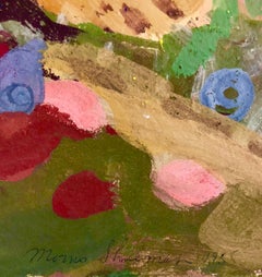 Pittura a guazzo "Anemone Tide Pool" Artista espressionista astratto americano della WPA