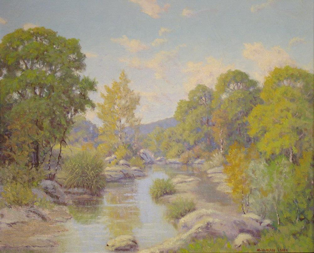 « BARTON CREEK » AUSTIN - Painting de Morris Walton Leader