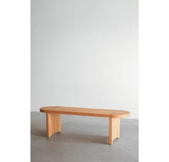 Morro Oak Table with Bench with Hardwax Oil Finish
