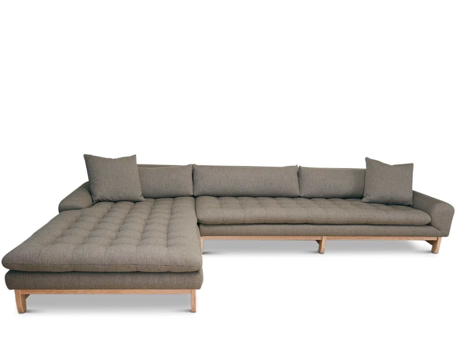 The Morro Sectional is our deepest and largest scaled sectional featuring a biscuit tufted seat, loose back cushions and a geometrically sculpted base. Available in two sizes, standard and XL. Also available as a sofa.

The Lawson-Fenning