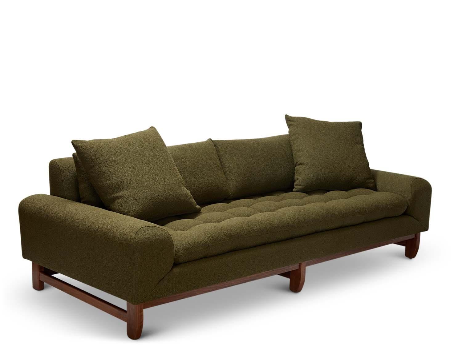 The Morro sofa is our deepest and largest scaled sofa featuring a biscuit tufted seat, loose back cushions and a geometrically sculpted base. Available in American walnut or white oak.

The Lawson-Fenning Collection is designed and handmade in Los