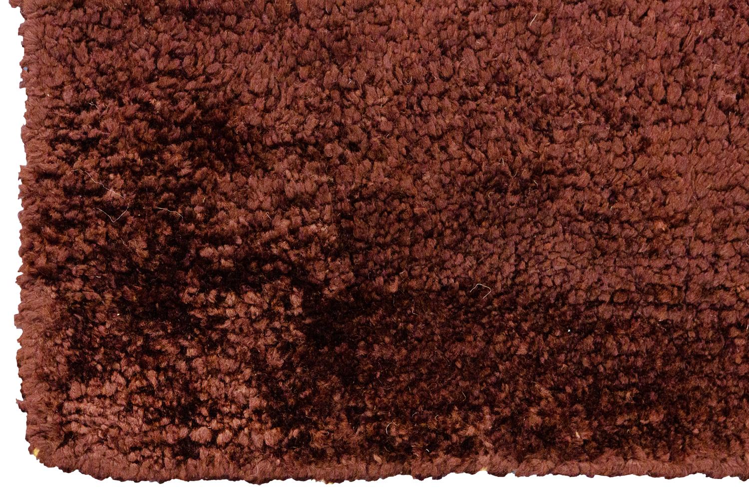 Moroccan Morrocan Carpet Minimalist Design Mid-Century Dark Brown Color, 1950-1970 For Sale