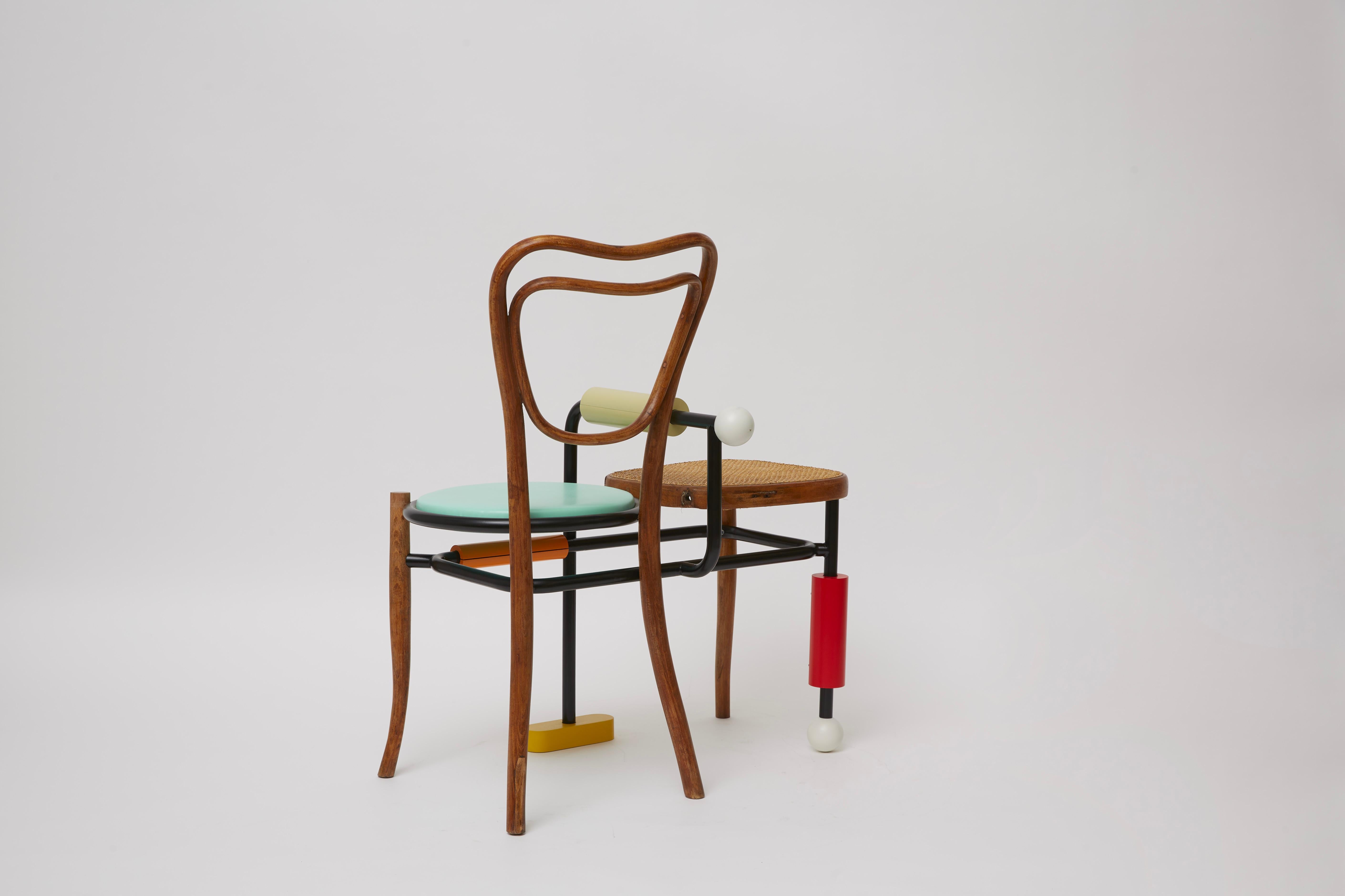 Italian Morse Clash Thonet Chair For Sale