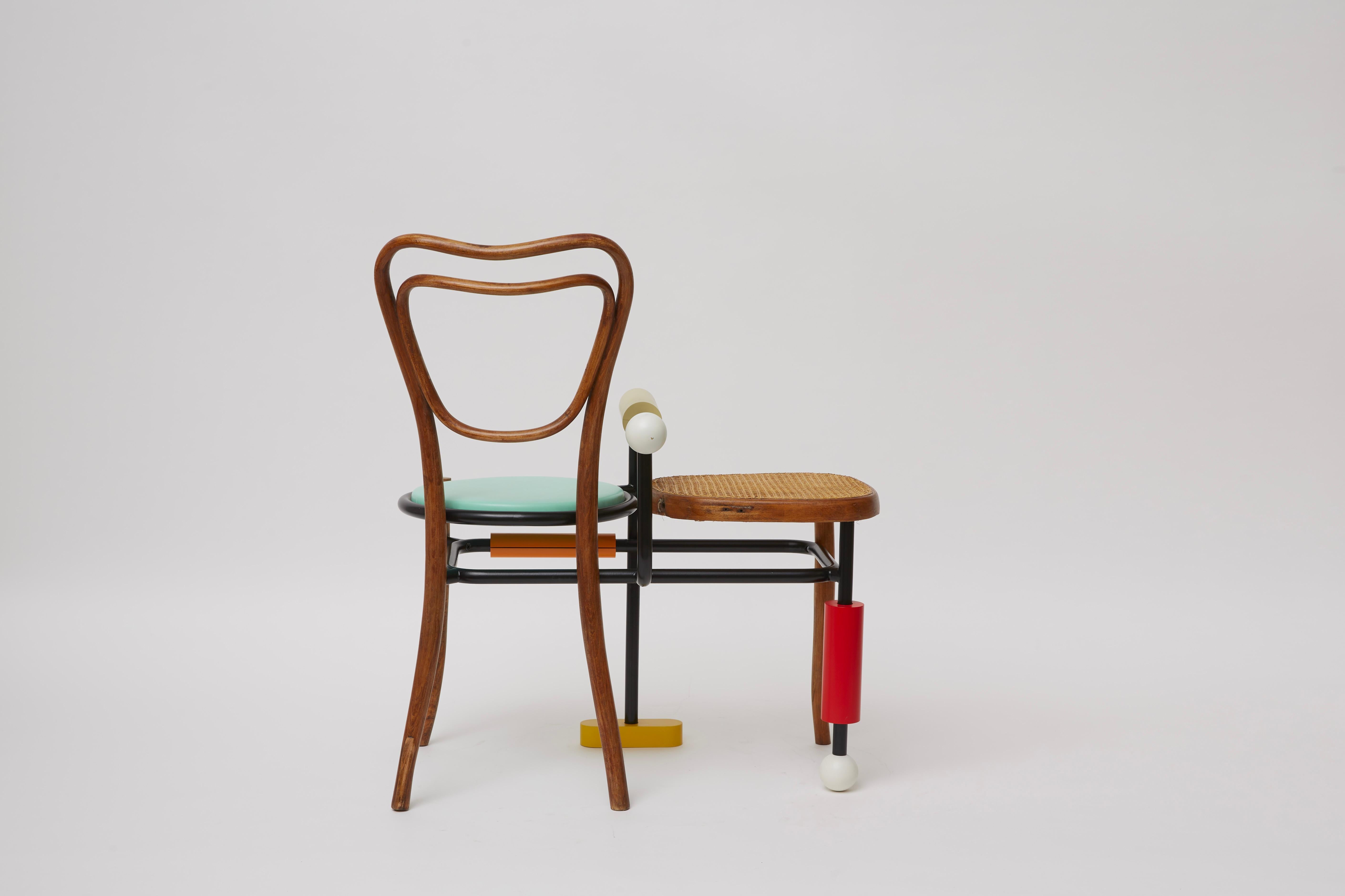 Painted Morse Clash Thonet Chair For Sale