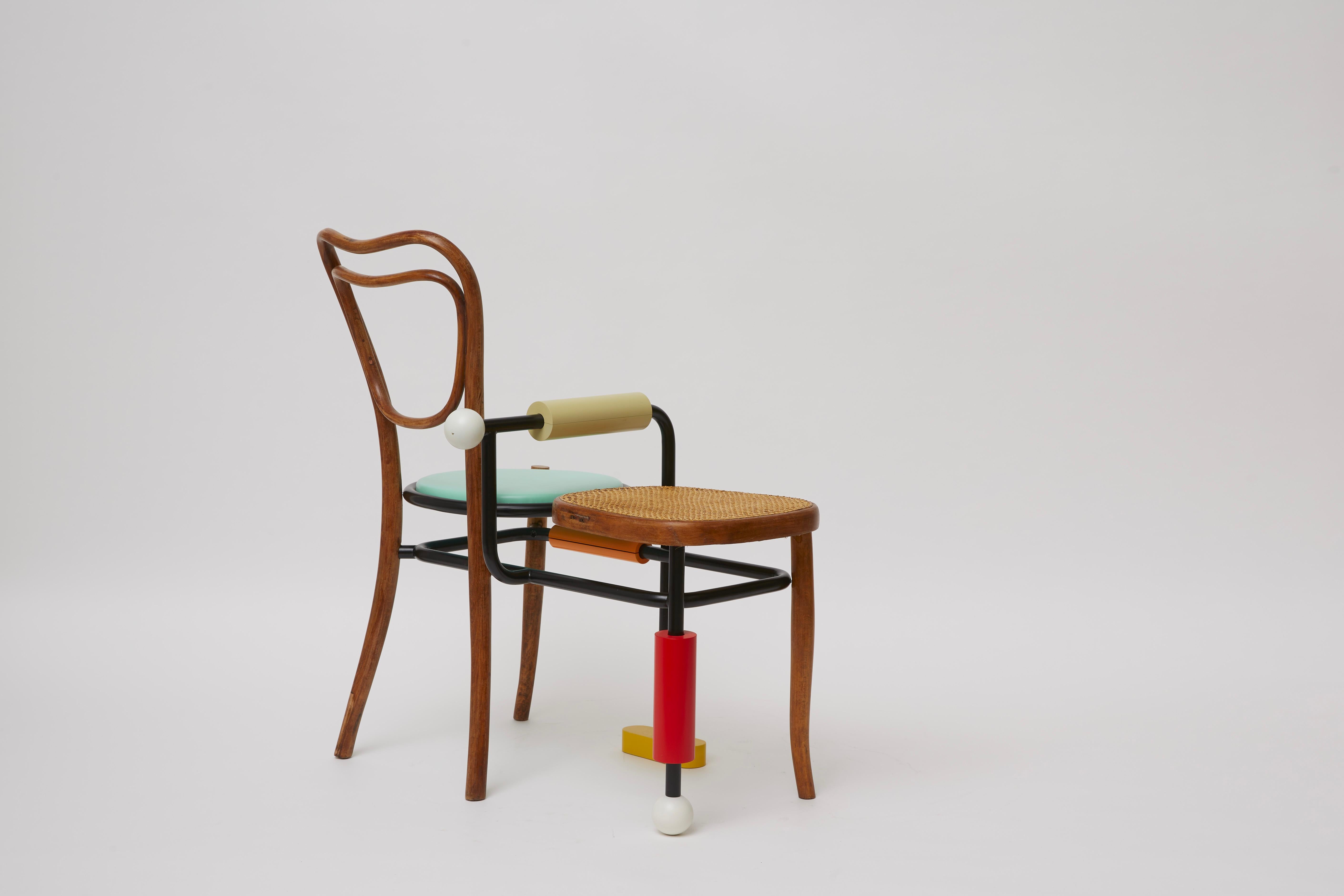 Morse Clash Thonet Chair In Excellent Condition For Sale In Milano, IT