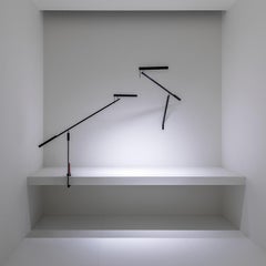 MORSETTO P wall lamp in matt black by Davide Groppi