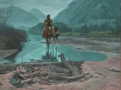Mort Kunstler (n. 1927) «Niebla matutina» (1981) Óleo sobre lienzo
