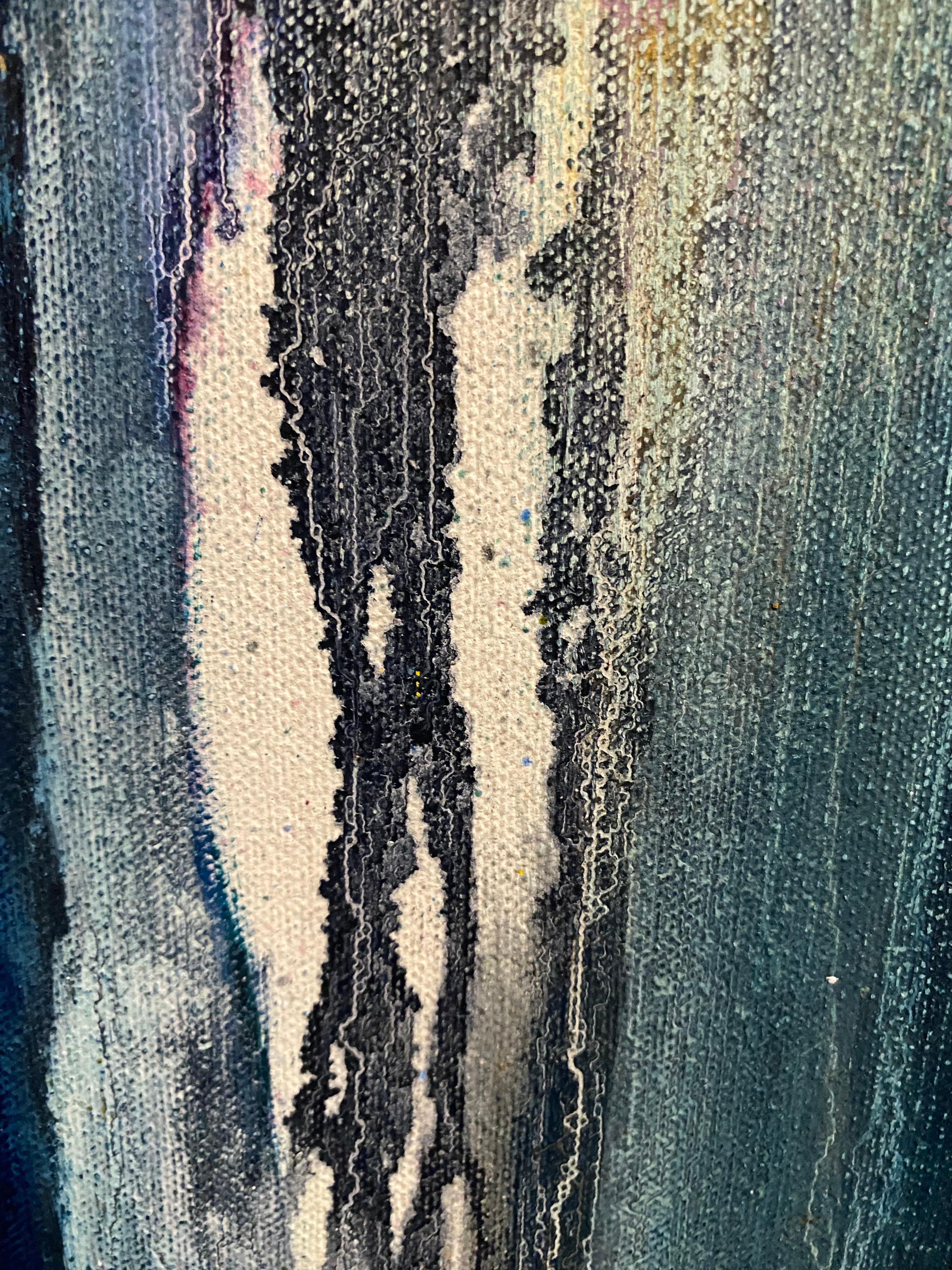 Geometrisches abstraktes Acryl von Mort Lampert im Angebot 2