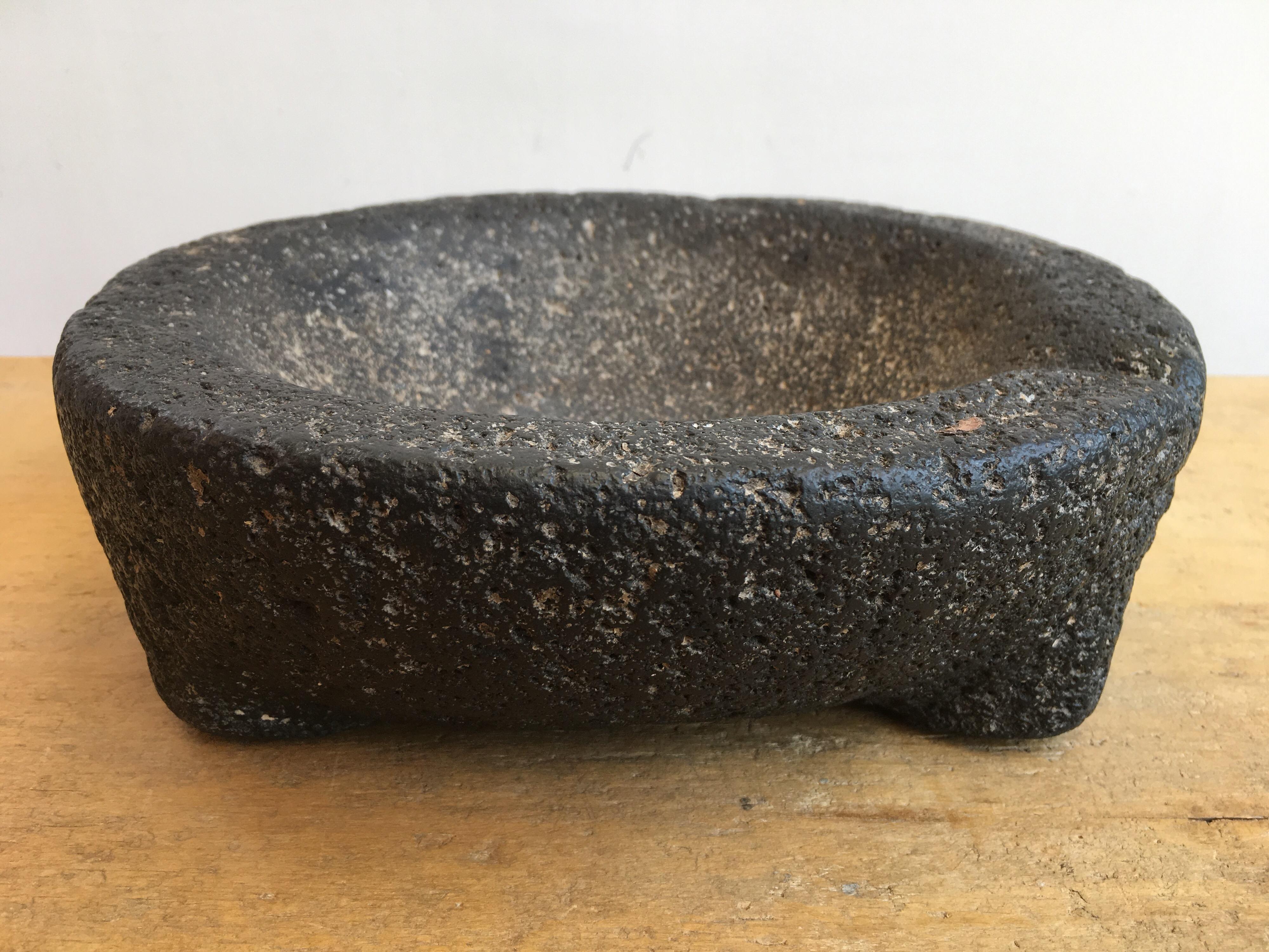 Rustic Mortar and Pestle from Mexico, 1970s