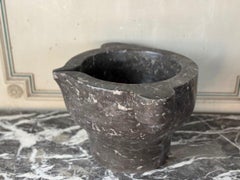 Mortar In Gray Ardennes, Saint Anne Marble, 19th Century