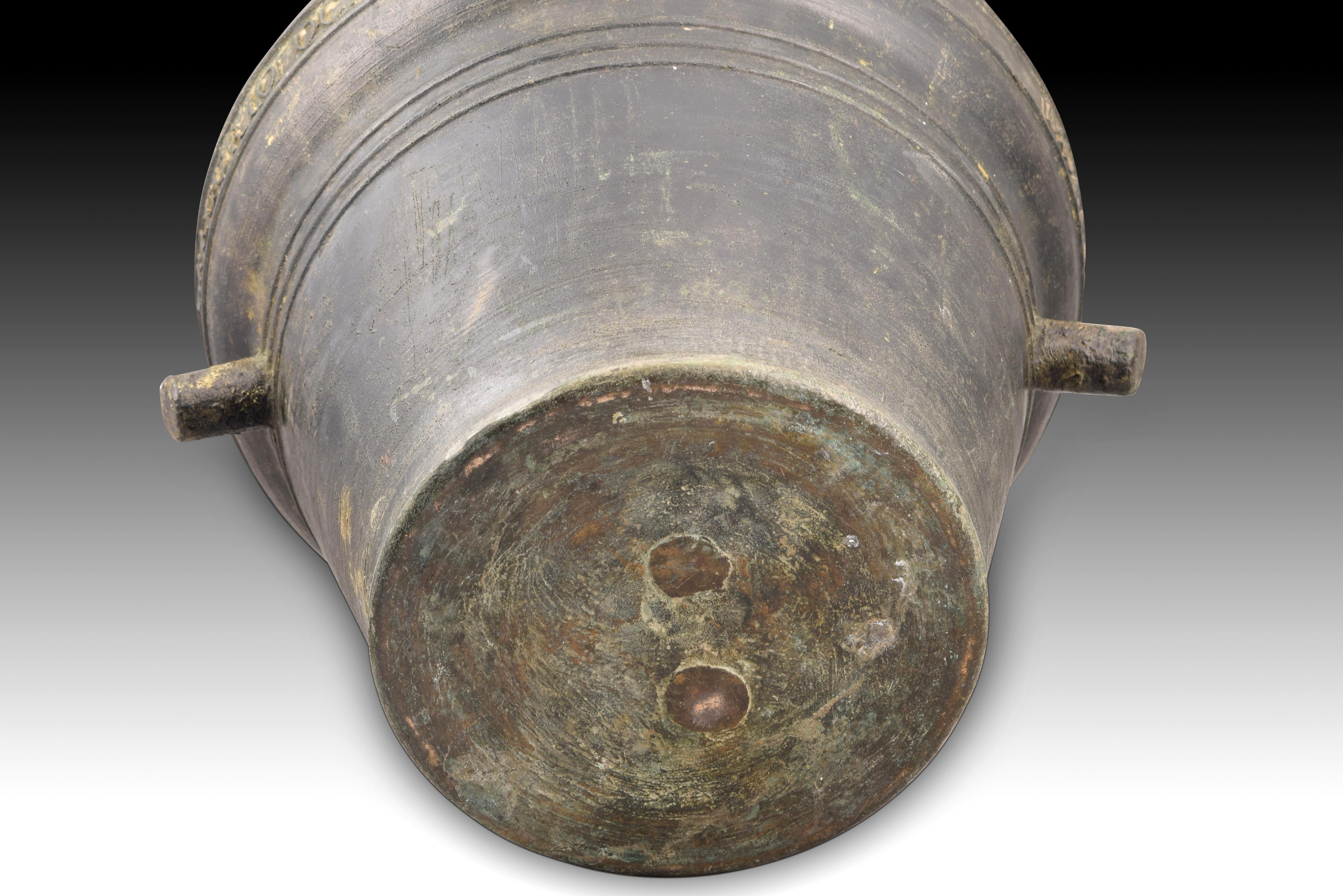 Mortar with Inscriptions. Bronze, Spain, 1823 1