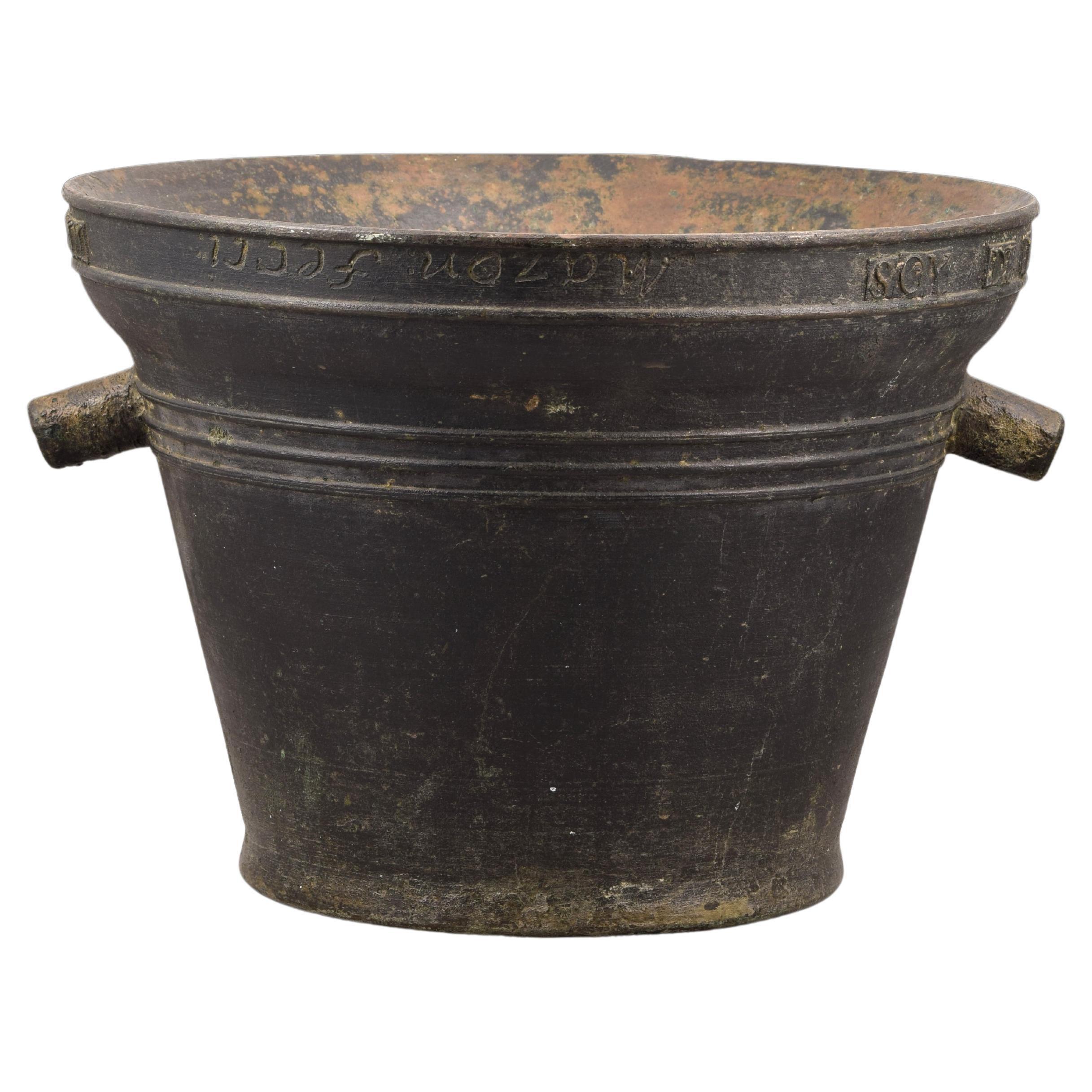 Mortar with Inscriptions. Bronze, Spain, 1823