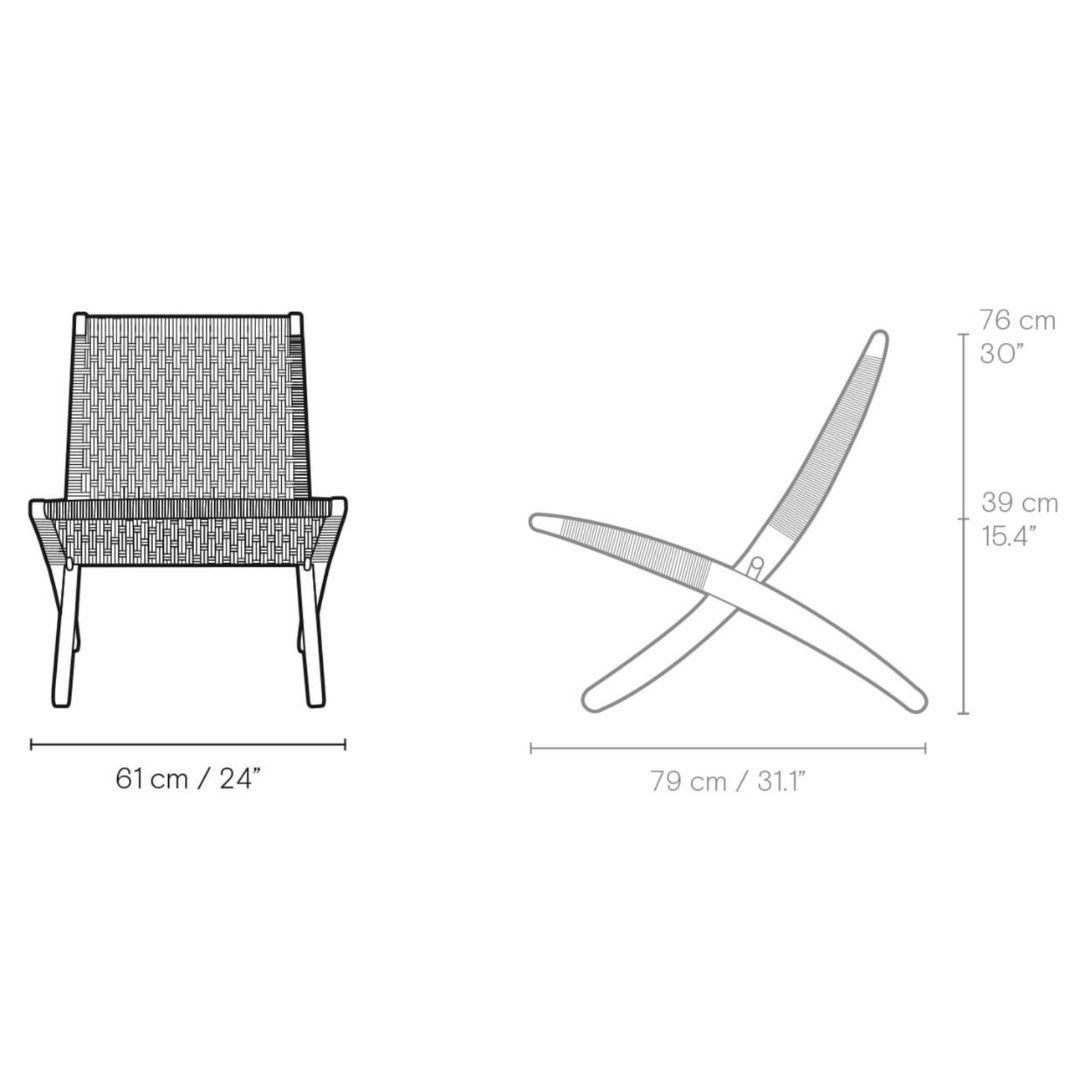 Morten Gottler 'MG501 Cuba' Chair in Oak, Oil & Papercord for Carl Hansen & Son For Sale 3