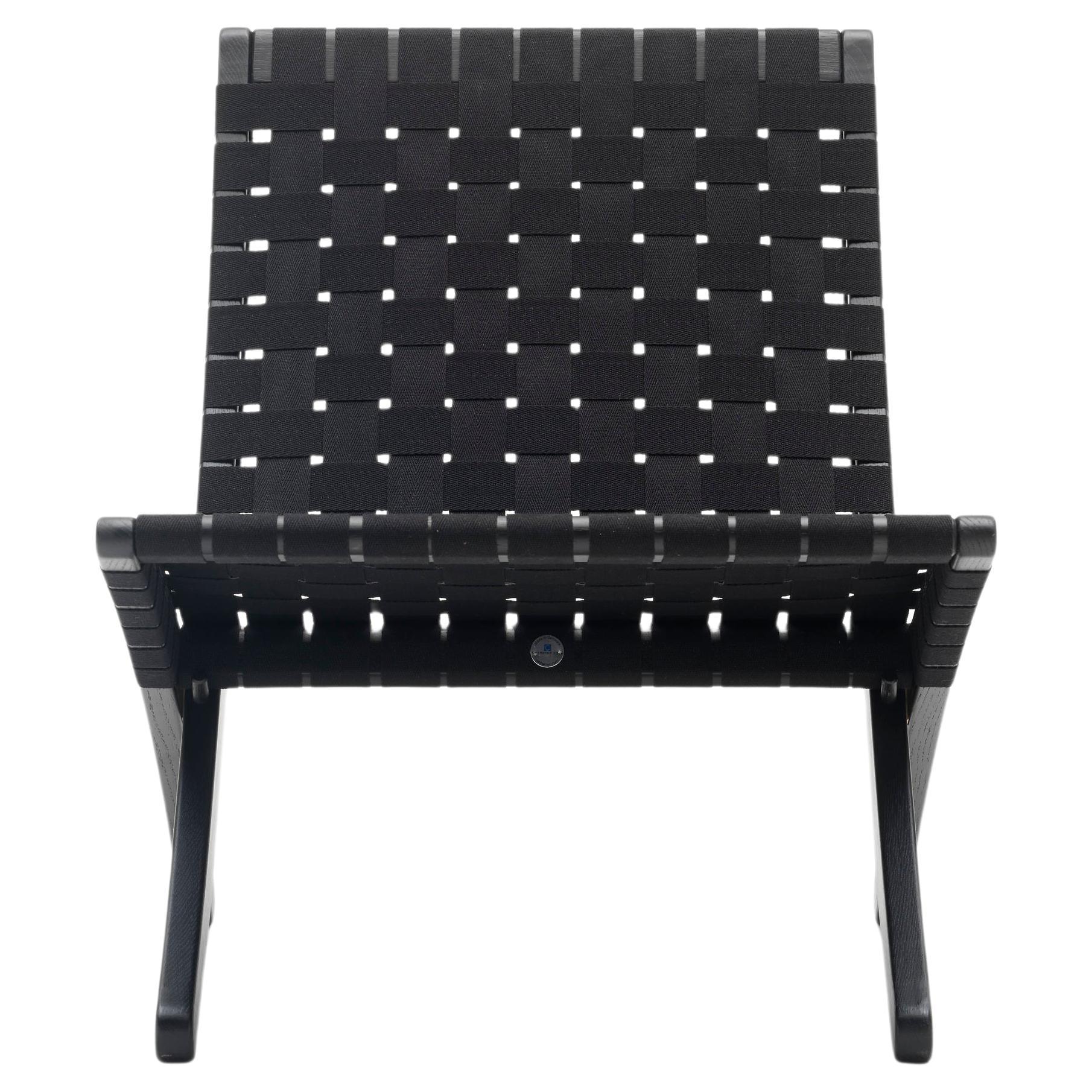 Morten Gøttler MG501 Cuba Chair Black Oak Black Cotton Webbing per Carl Hansen