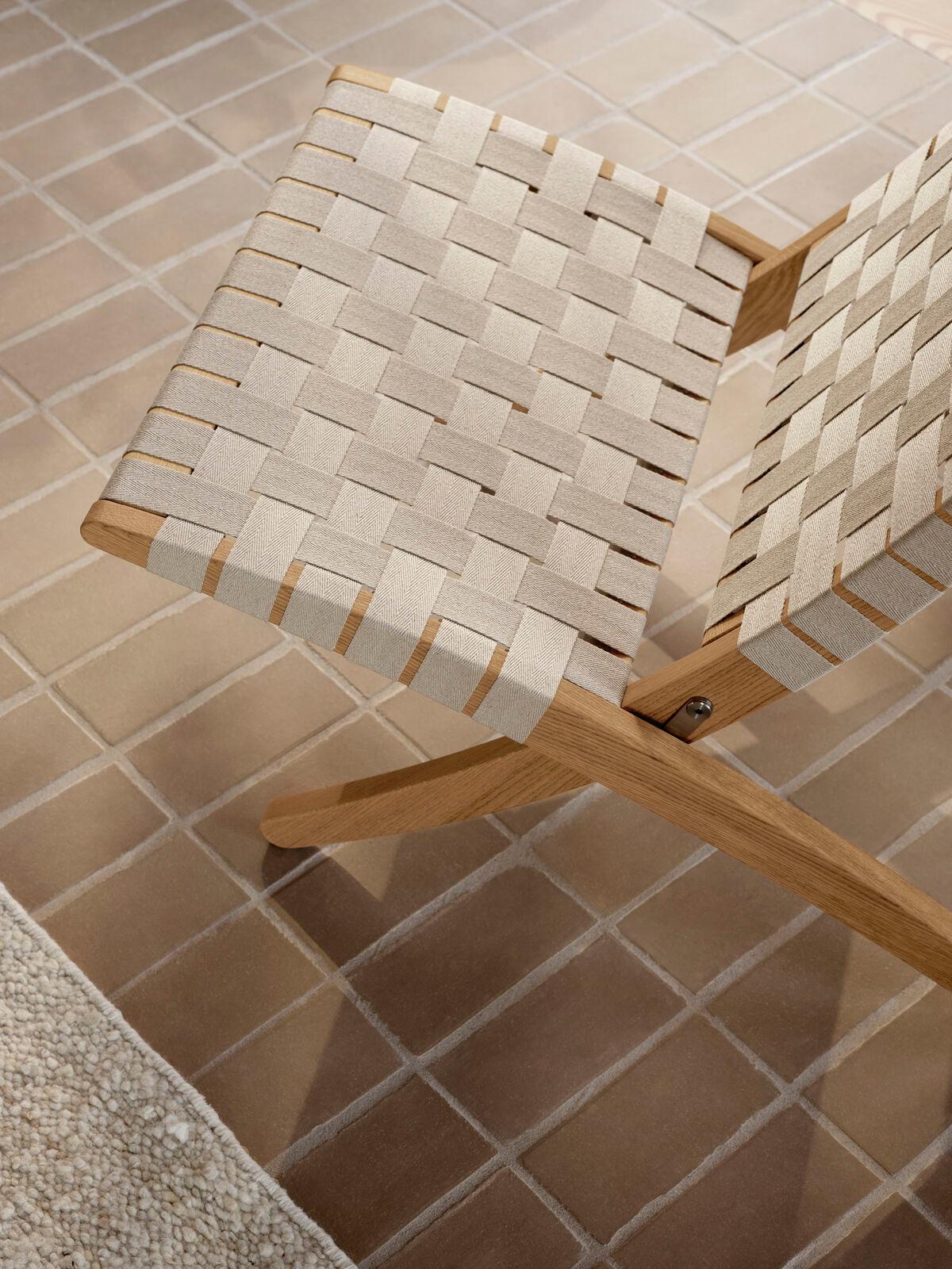 Silla Cuba Morten Gøttler MG501 Jabón de roble Tejido de algodón natural para Carl Hansen Algodón en venta