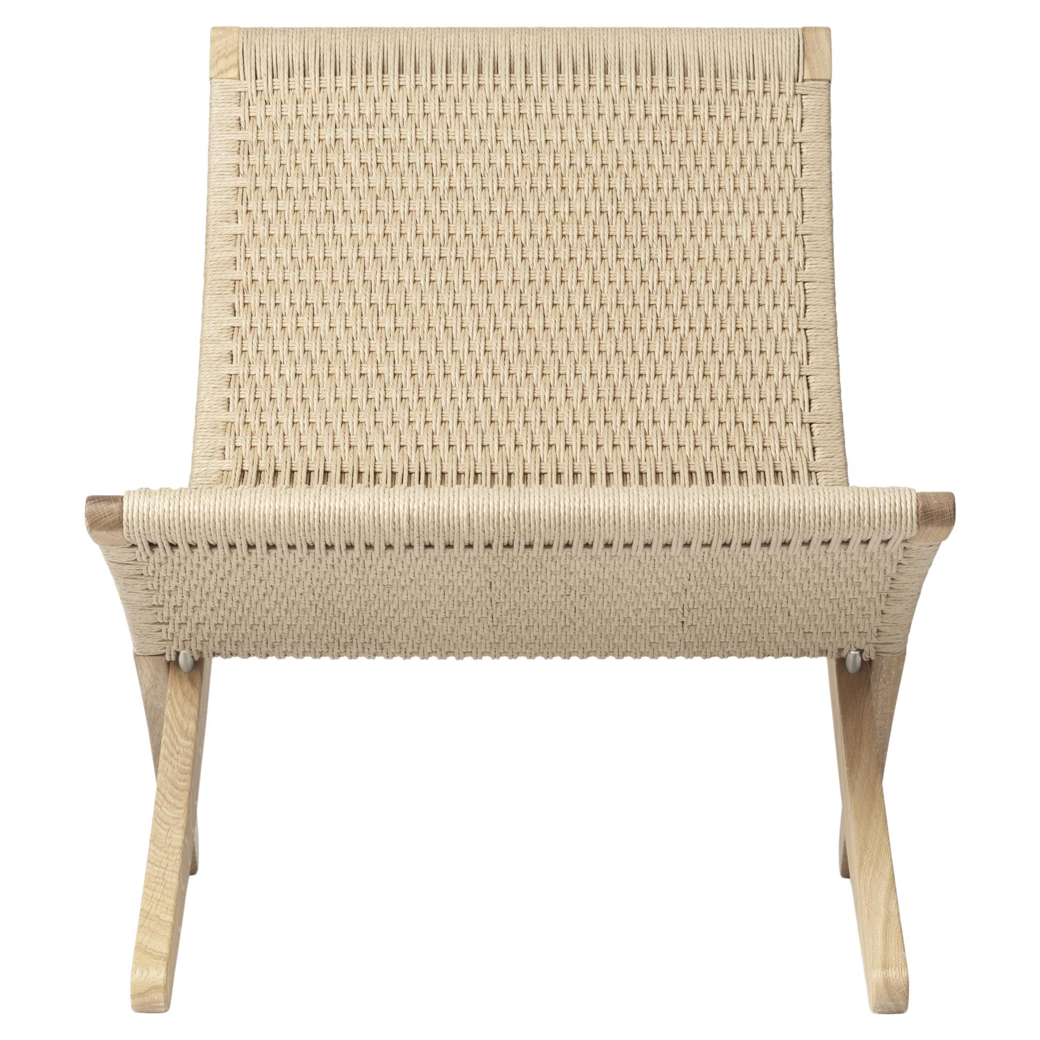 Morten Gøttler MG501 Cuba Chair Oak Soap Natural Paper Cord für Carl Hansen