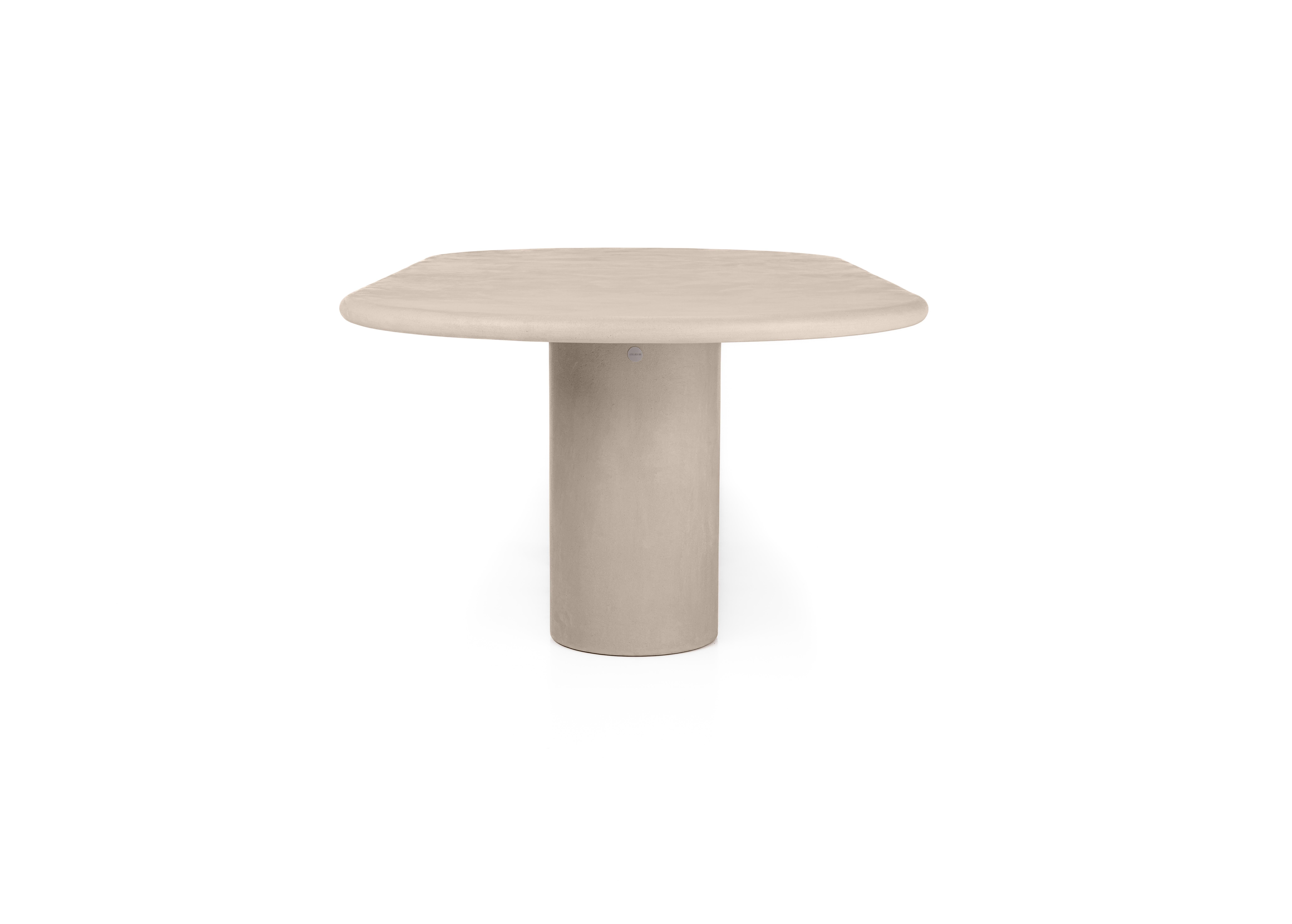 Minimalist Contemporary Rounded Natural Plaster 
