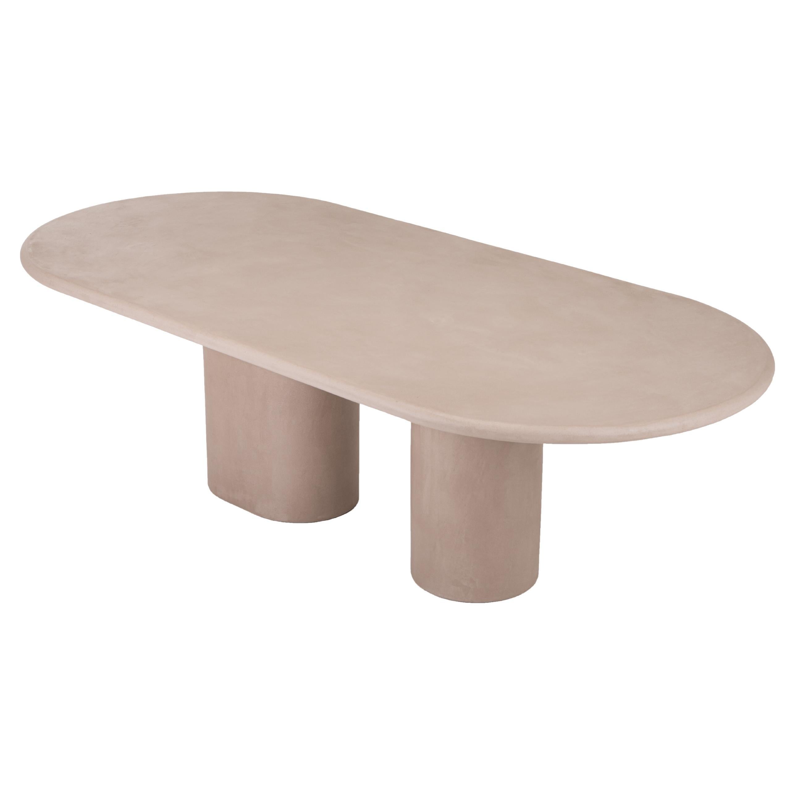 Contemporary Natural Plaster Dining Table 