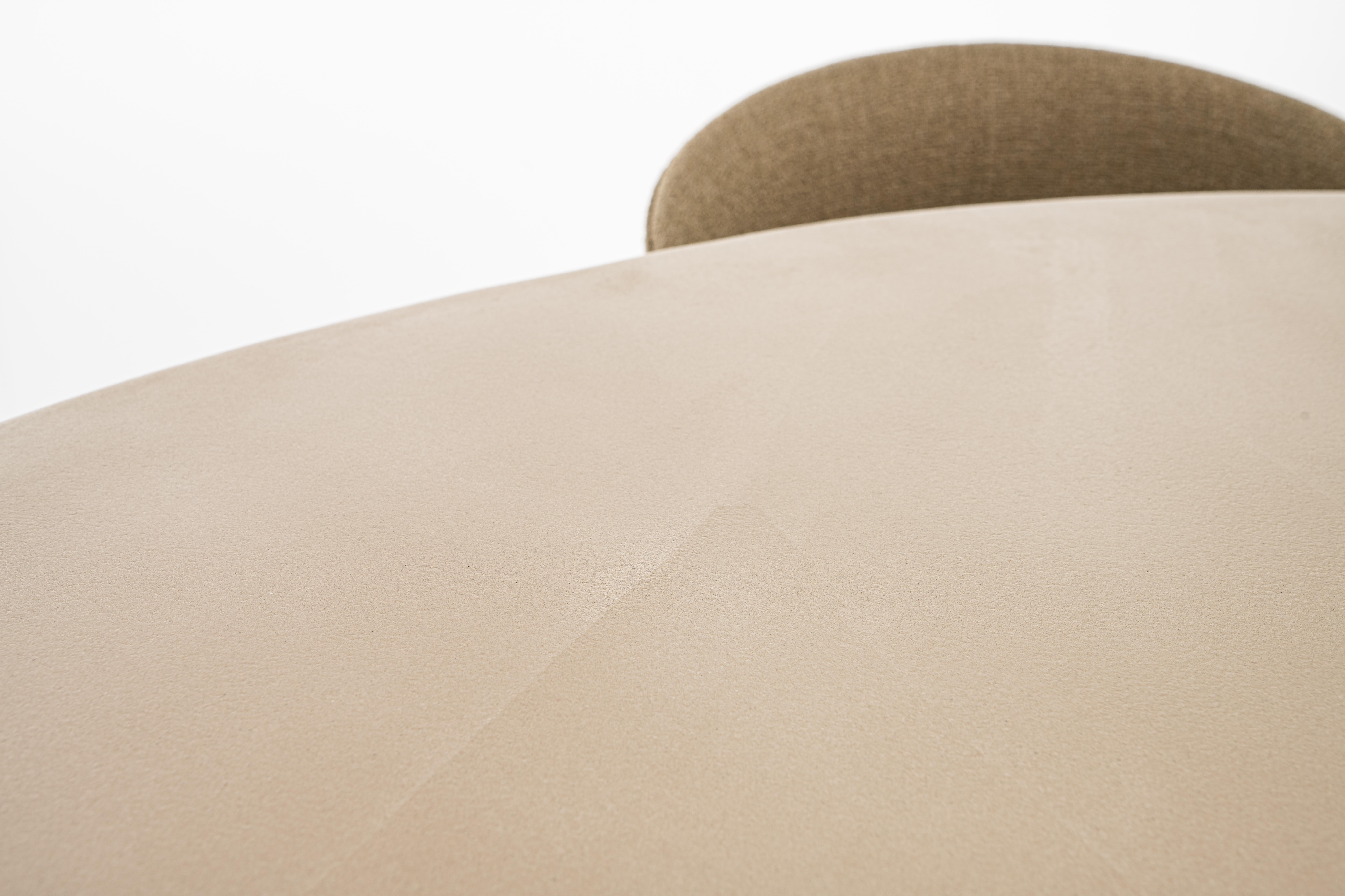 Belgian Organic Shaped Mortex Dining Table 