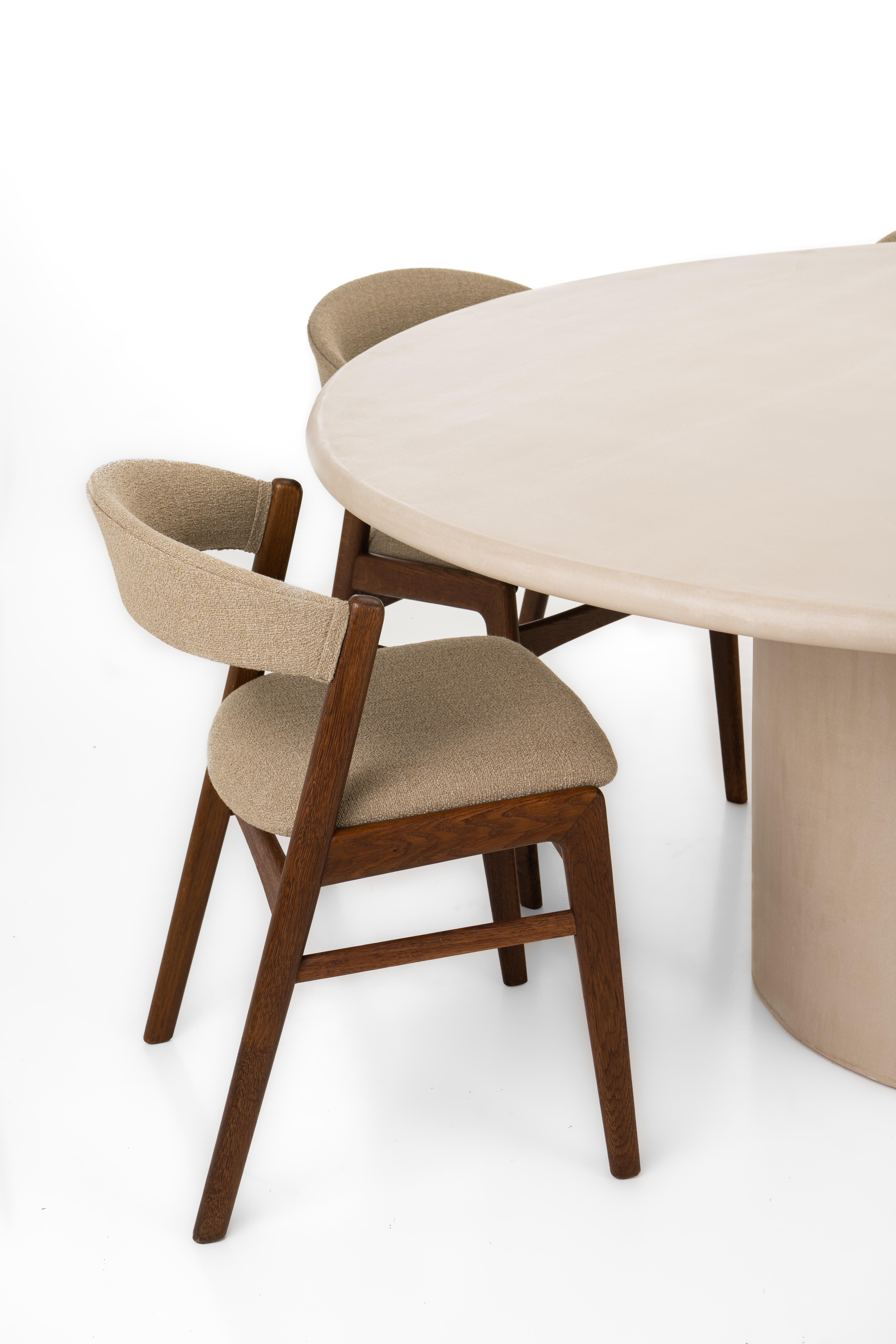 Hand-Crafted Organic Shaped Mortex Dining Table 