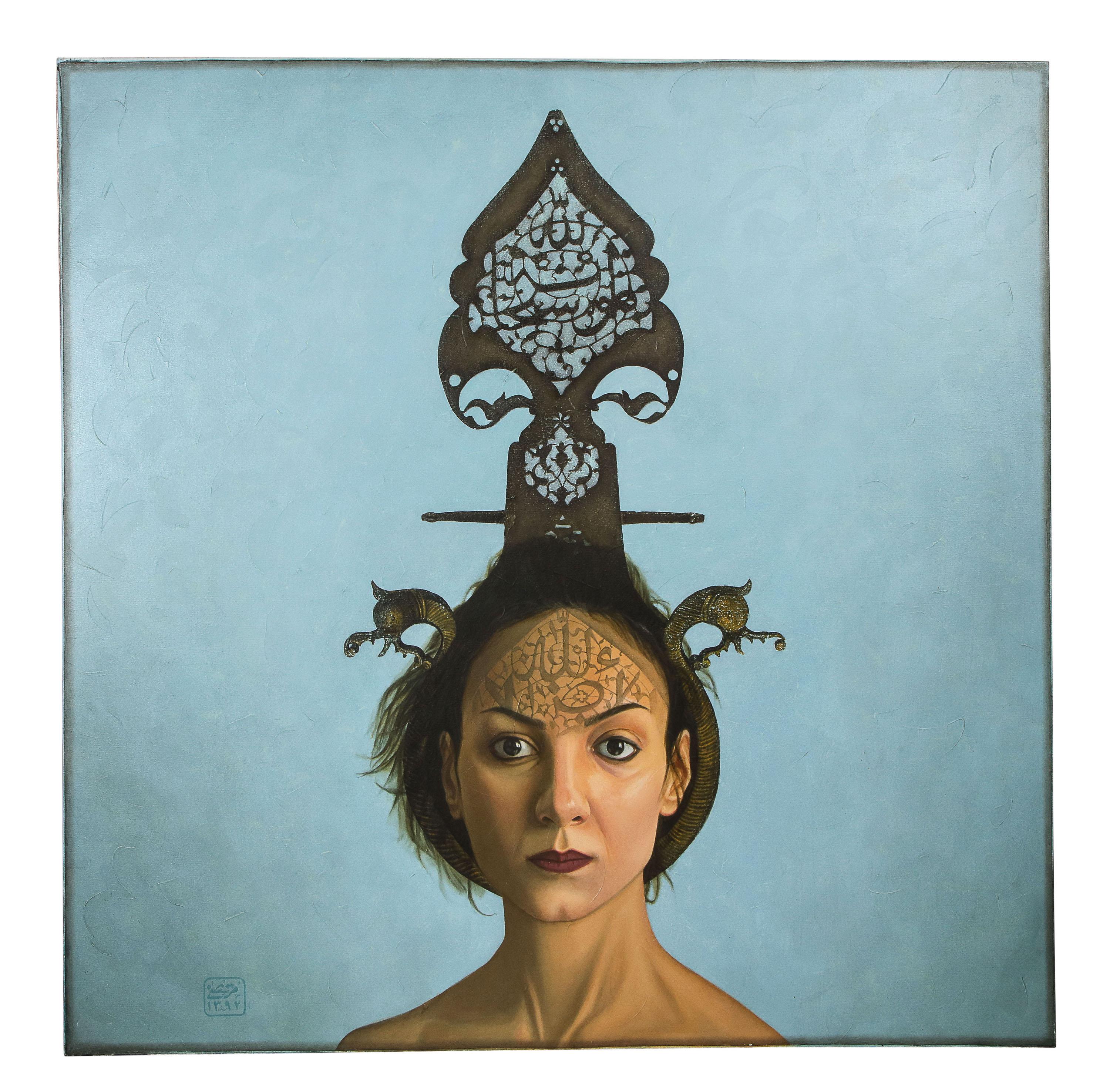 Morteza Pourhosseini (Iran, nato nel 1985) "The Circus 1" olio e acrilico su tela, 2013 .

Raffigura una splendida donna tatuata in armatura safavide e un "Allam" in acciaio.

Un'eccezionale opera d'arte contemporanea iraniana.

Nato ad Ahwaz, in