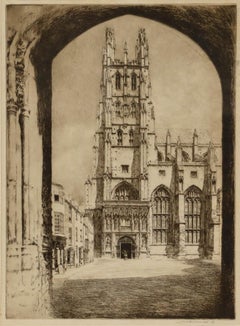 Mortimer Luddington Menpes - Incisione dei primi anni del XX secolo, Cattedrale di Canterbury