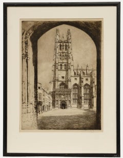 Mortimer Luddington Menpes - Incisione dei primi anni del XX secolo, Cattedrale di Canterbury