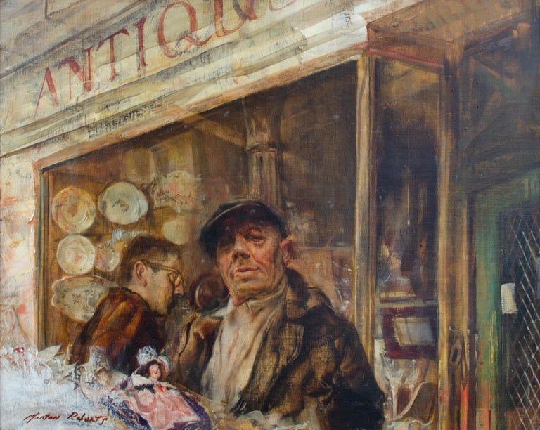 Morton Roberts - Antique Shop, Classic American Scene by Morton Roberts For  Sale at 1stDibs