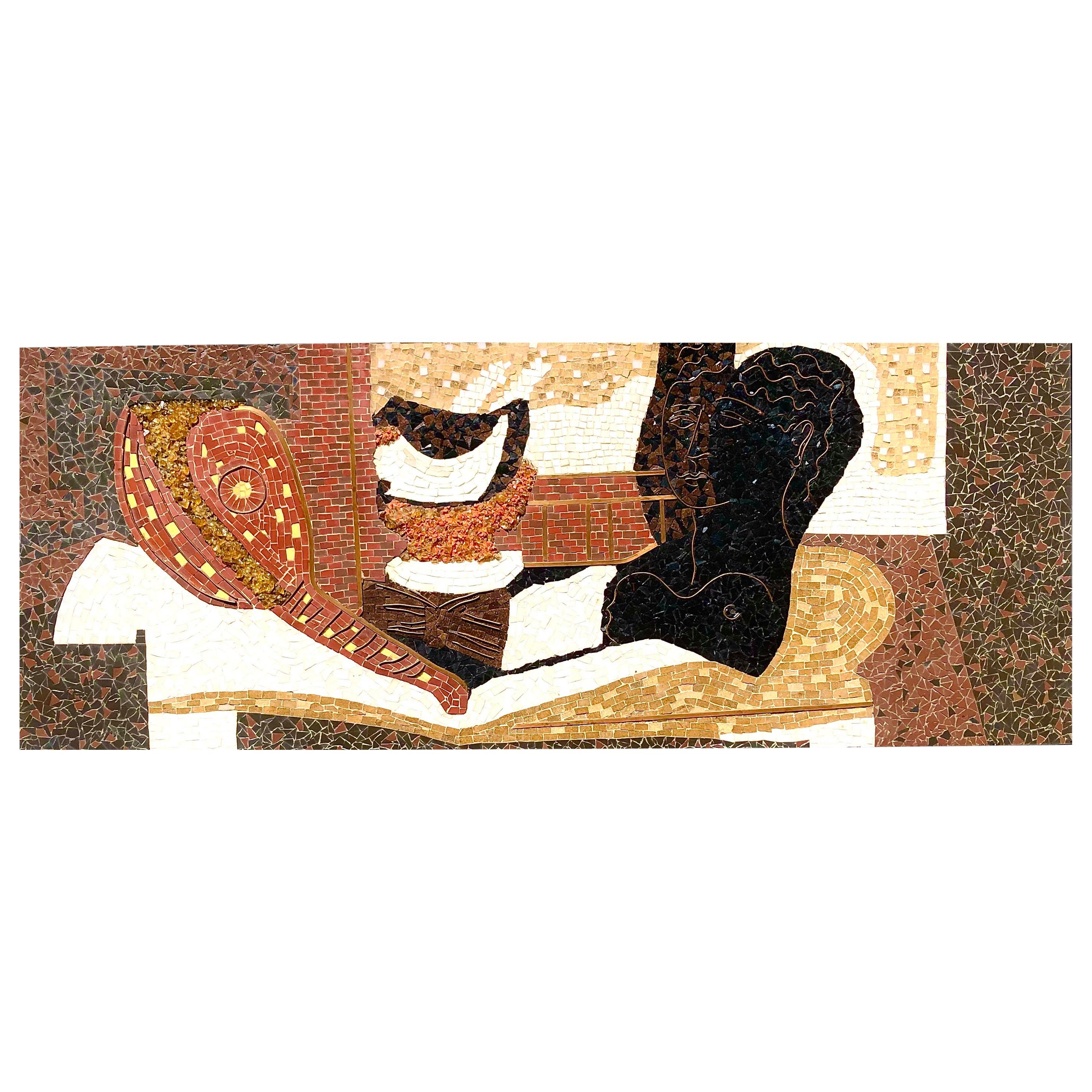 Mosaik nach Pablo Picasso „Natur Morte a la Tete Antique“ im Angebot
