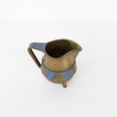 Mosaic and Brass Pitcher by Salvador Teran