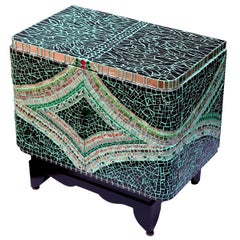 Mosaic Art Deco Style Cabinet, France