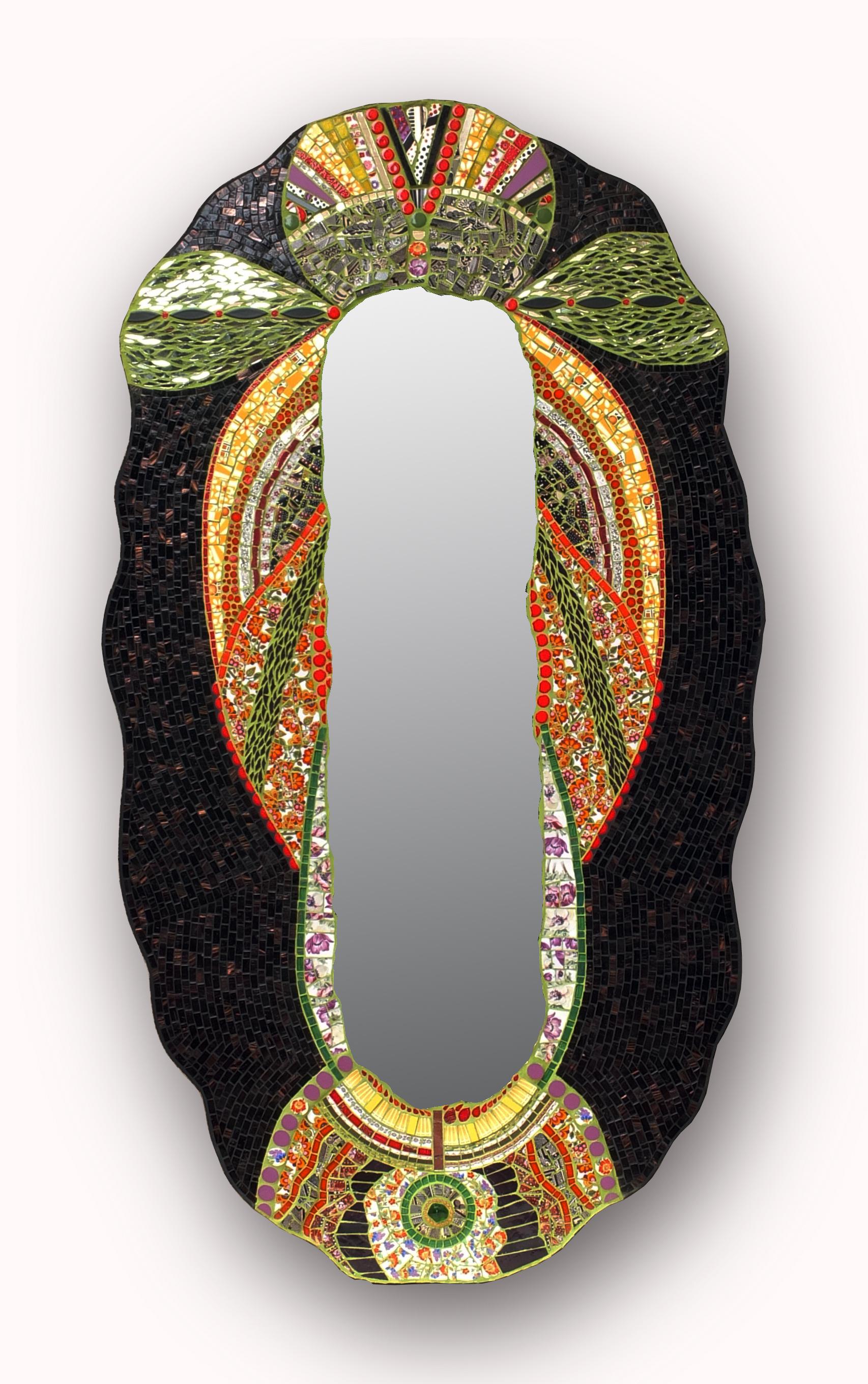 Mosaic Art Deco Style Mirror, France In New Condition In Paris, FR