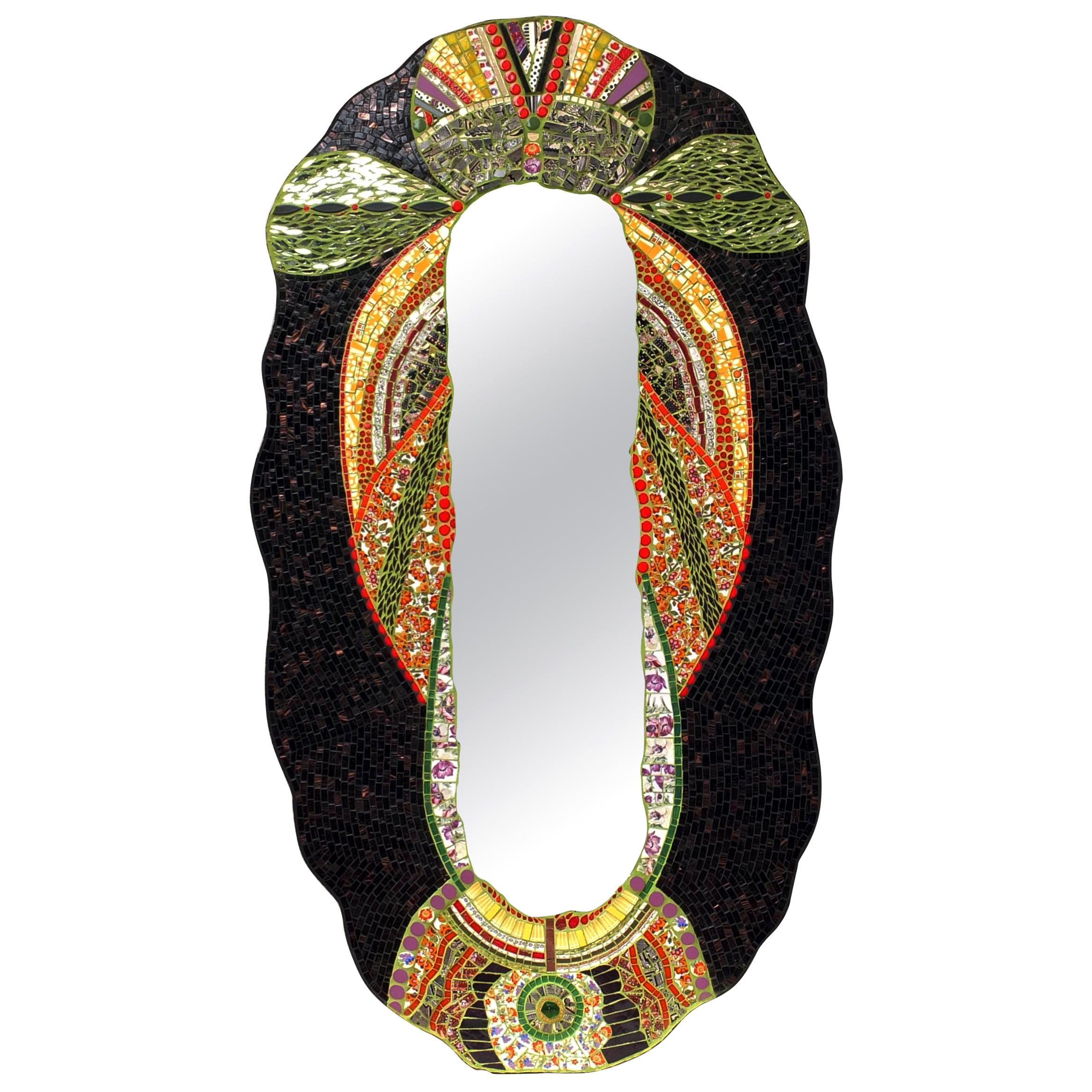 Mosaic Art Deco Style Mirror, France
