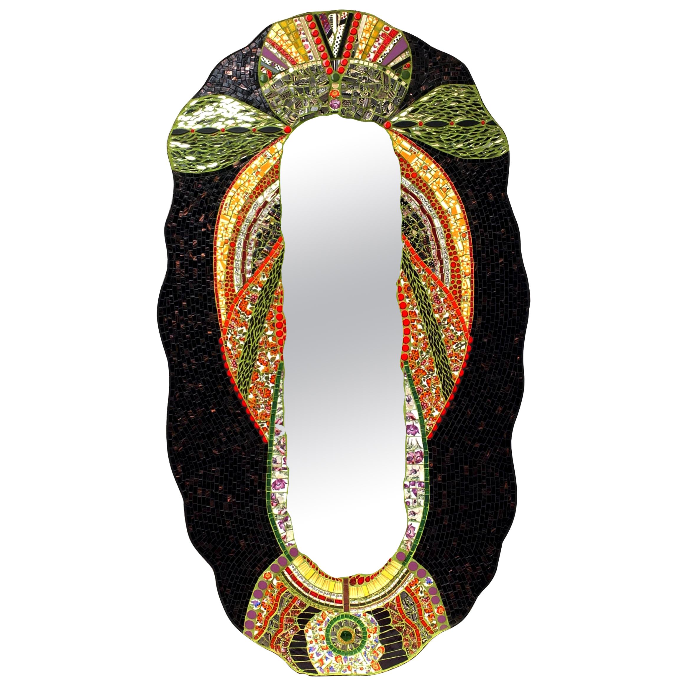 Mosaic Art Deco Style Mirror, France